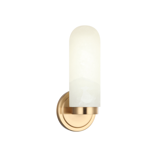 Featuring capsule shaped alabaster glass, the Capsula will add a beautiful touch to your space. Finishes include Aged Gold Brass, Chrome and Matte Black.
