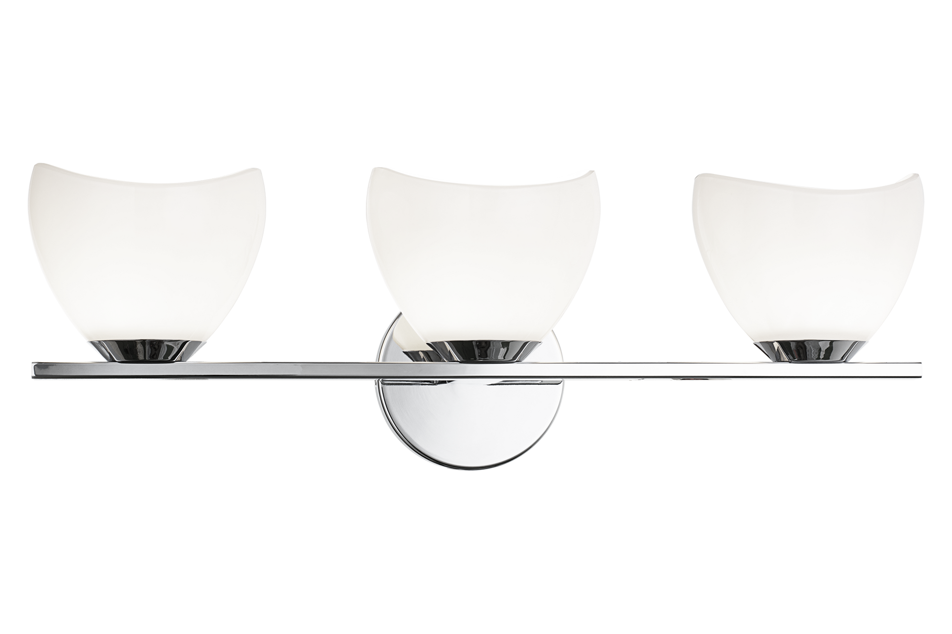 Uptowne is a dazzling family with distinctive curved opal glass. Available in Aged Gold Brass or Black.