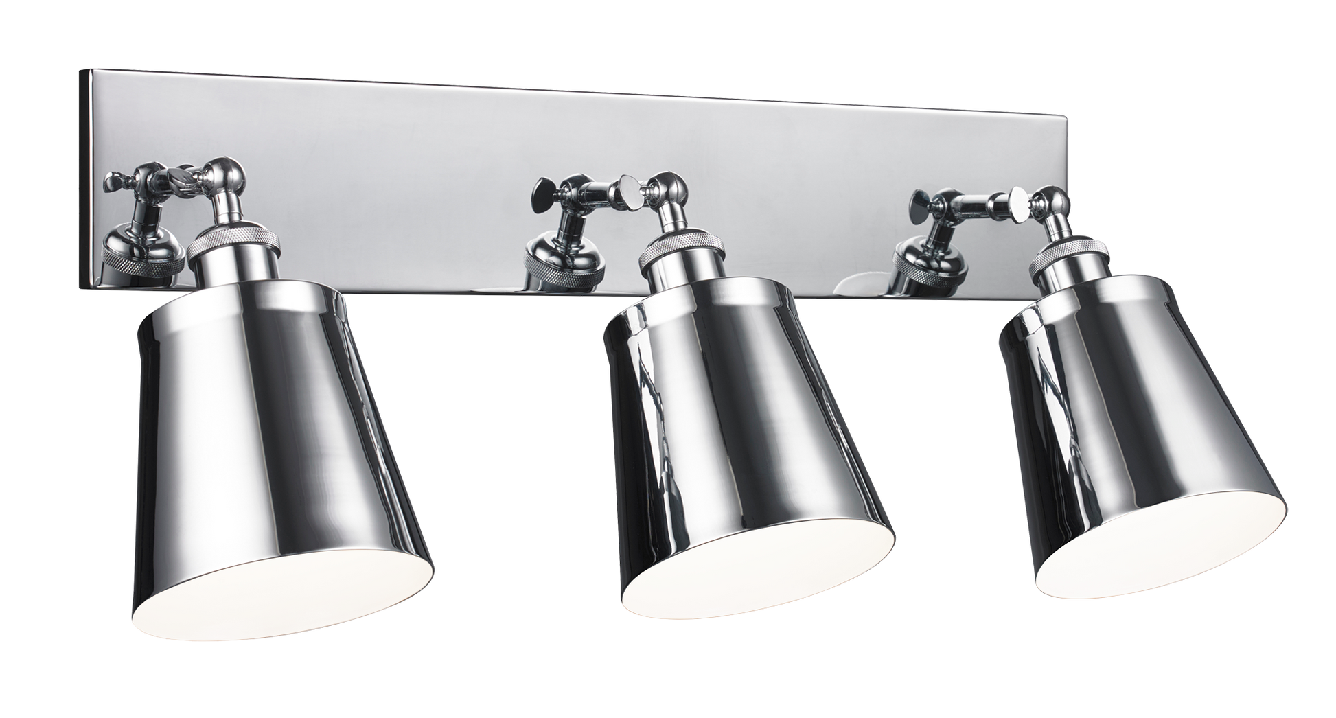 A wall sconce series inspired by the traditional stage light design. Kinsley is adjustable and is available in 2 finishes: Black finish and Chrome. Classic design never goes out of style.