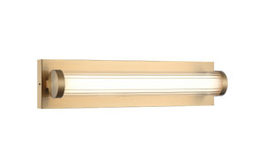With its column shape clear ribbed outer glass and its inner opal glass, this look will bring a mixture of elegance and functionality. The LED 5CCT comes in three finishes: Aged Gold Brass, Brushed Nickel and Matte Black.
