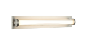 With its column shape clear ribbed outer glass and its inner opal glass, this look will bring a mixture of elegance and functionality. The LED 5CCT comes in three finishes: Aged Gold Brass, Brushed Nickel and Matte Black.