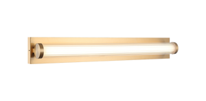 With its column shape clear ribbed outer glass and its inner opal glass, this look will bring a mixture of elegance and functionality. The LED 5CCT comes in three finishes: Aged Gold Brass, Brushed Nickel and Matte Black.