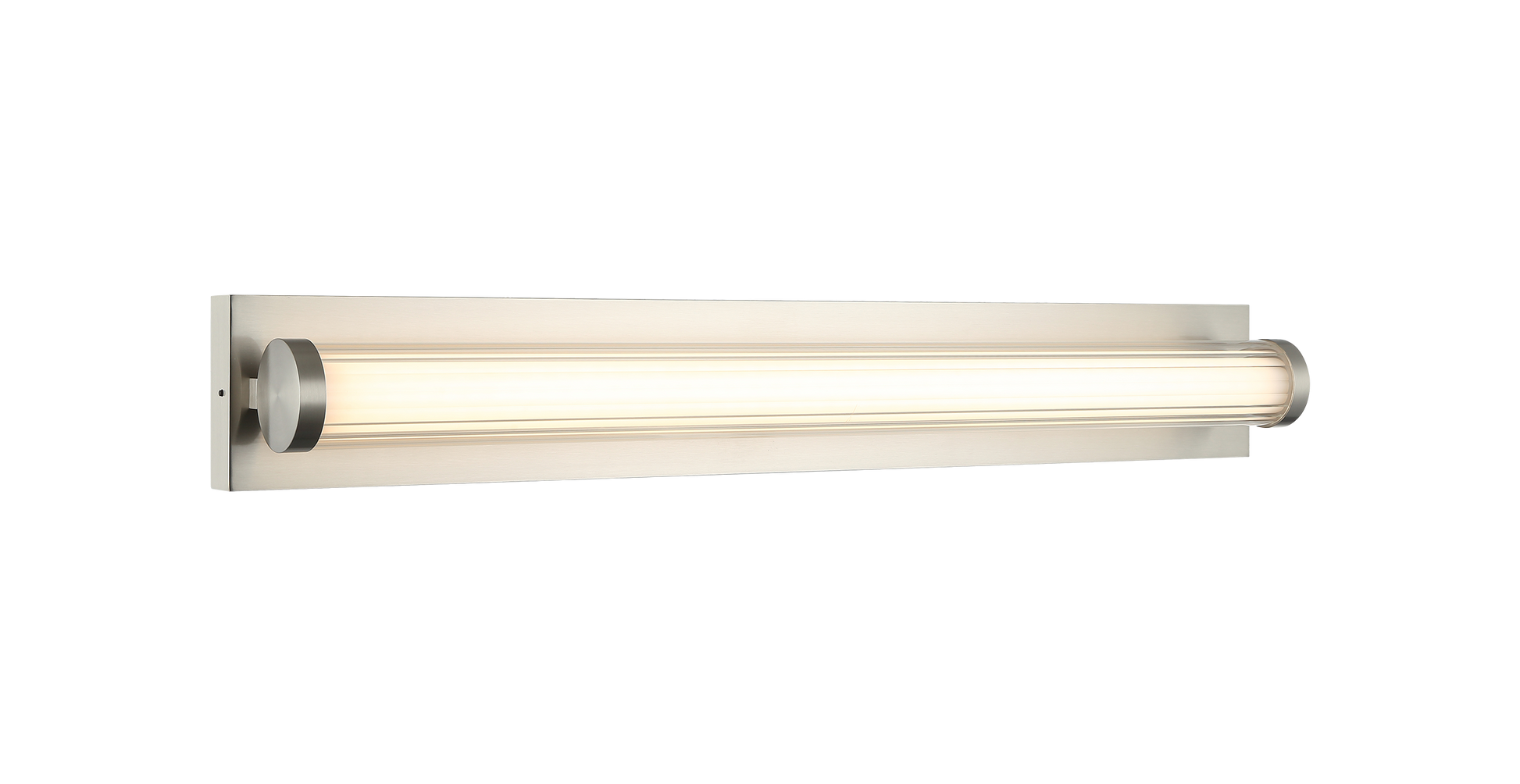 With its column shape clear ribbed outer glass and its inner opal glass, this look will bring a mixture of elegance and functionality. The LED 5CCT comes in three finishes: Aged Gold Brass, Brushed Nickel and Matte Black.
