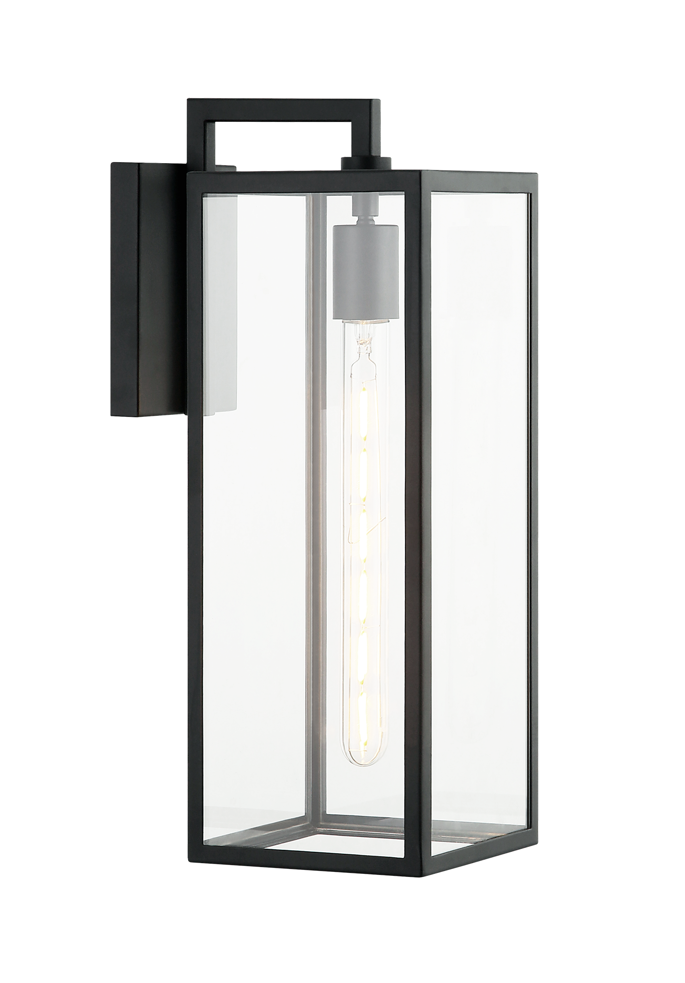 1 LT  "CAMBER" MATTE BLACK  WALL SCONCE