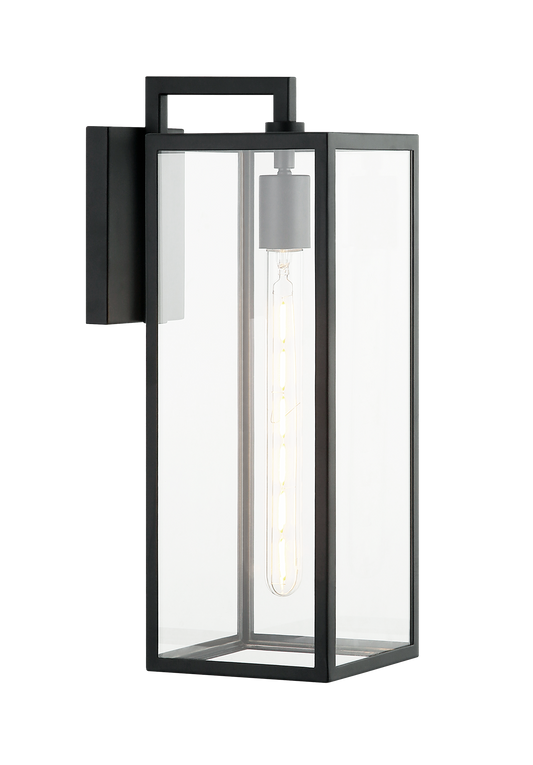 1 LT  "CAMBER" MATTE BLACK  WALL SCONCE