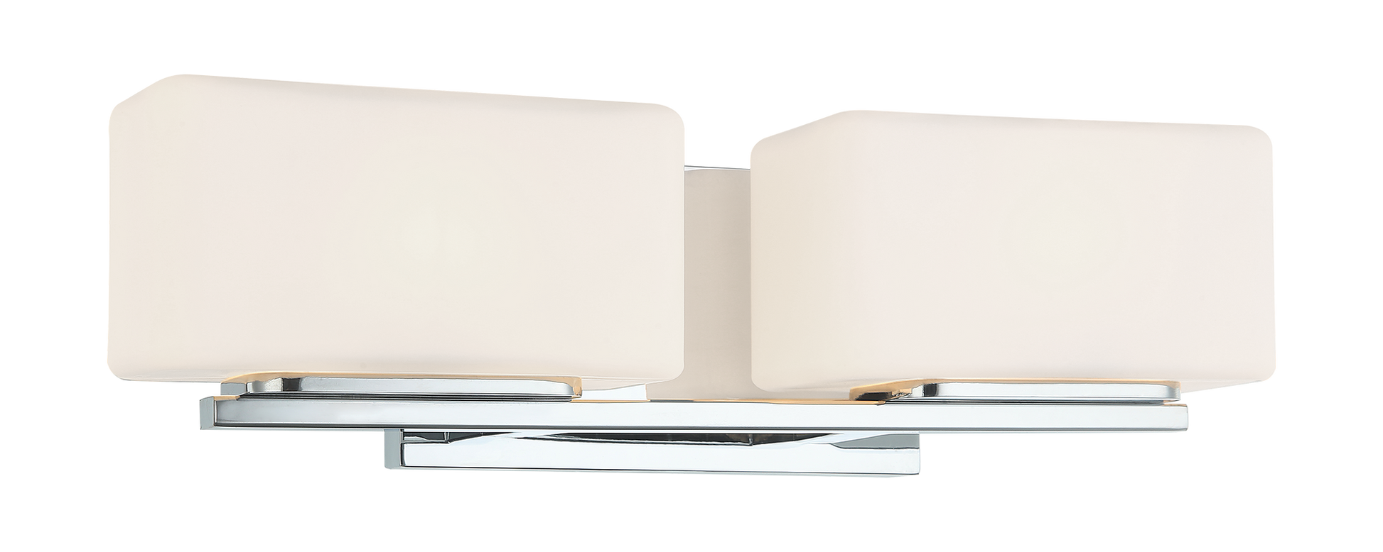Chiclet is a soft modern design with smooth white glass and rounded edges to be installed as a wall sconce or vanity. The series is available in 4 sizes, a 1 light, 2 light, 3 light and 4 light options in either Chrome or Matte Black finishes.