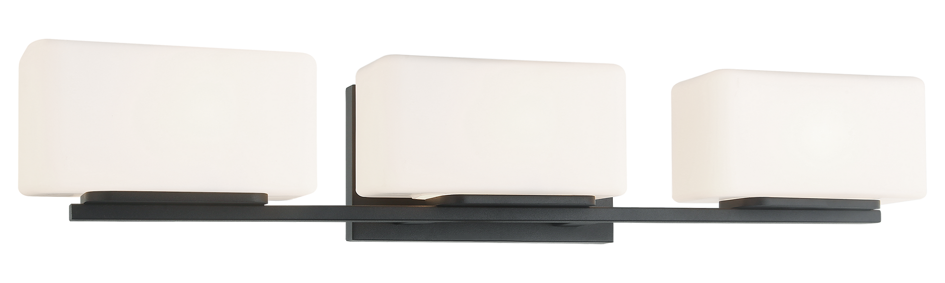 Chiclet is a soft modern design with smooth white glass and rounded edges to be installed as a wall sconce or vanity. The series is available in 4 sizes, a 1 light, 2 light, 3 light and 4 light options in either Chrome or Matte Black finishes.