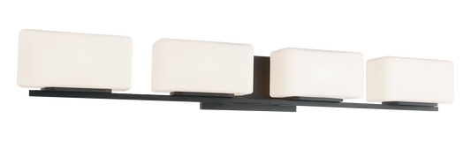 Chiclet is a soft modern design with smooth white glass and rounded edges to be installed as a wall sconce or vanity. The series is available in 4 sizes, a 1 light, 2 light, 3 light and 4 light options in either Chrome or Matte Black finishes.