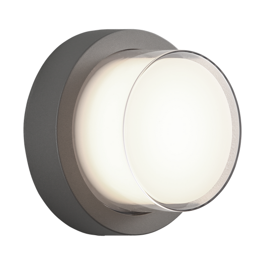 1LT "SHADOWBOX" Ø6.7" GREY SCONCE