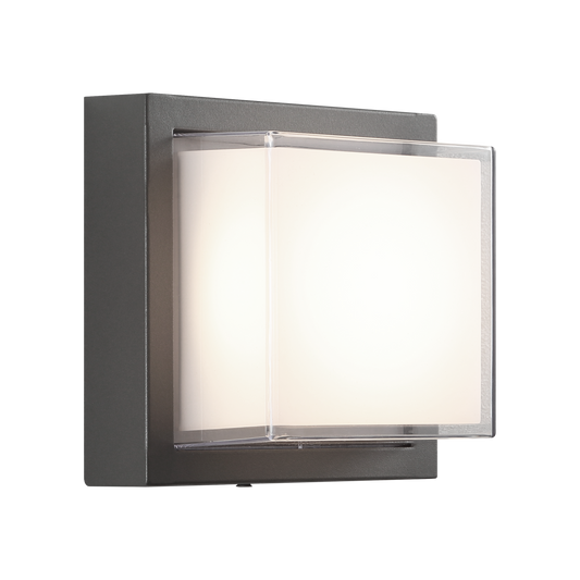 1LT "SHADOWBOX" Ø6.3" GREY SCONCE