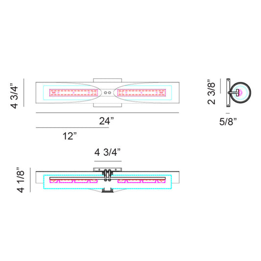 4.5 Watt T6 LED; Clear Finish; G8 Base; 3000K; 120 Volt