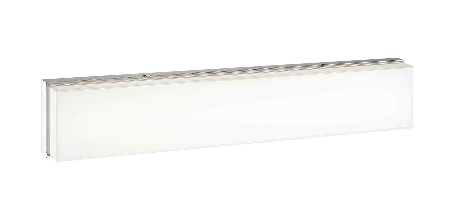 Sleek square and rectangular shape is the signature of this product.The clean lines represent simplicity at its best. The base comes in Chrome or Oxidized Black paired with a painted white glass shade. Available in both a LED wall sconce and flush mount.