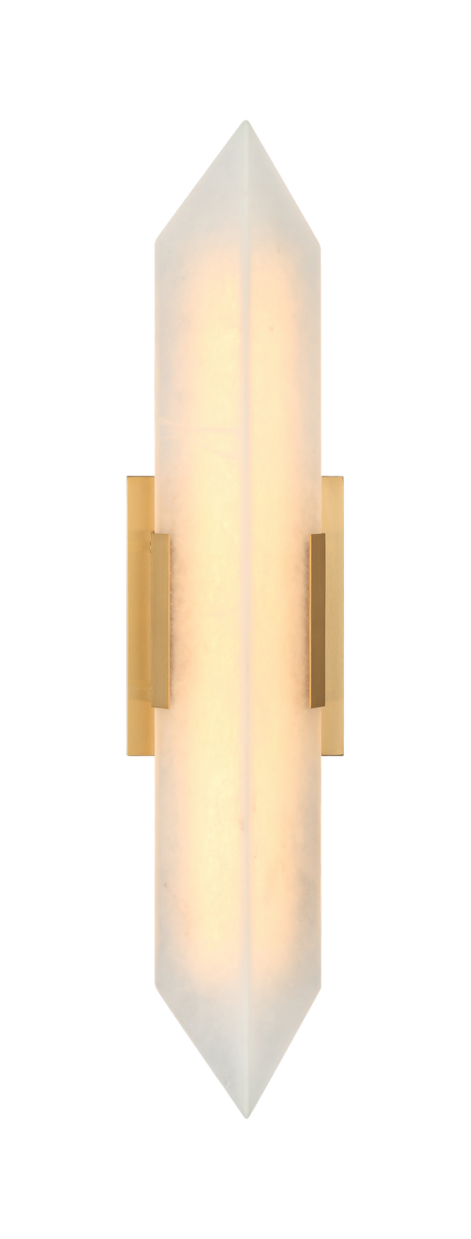 Blending bold classic materials and geometric styling, the Rigio displays elegance at its finest.The alabaster glass gives this a true organic feel.