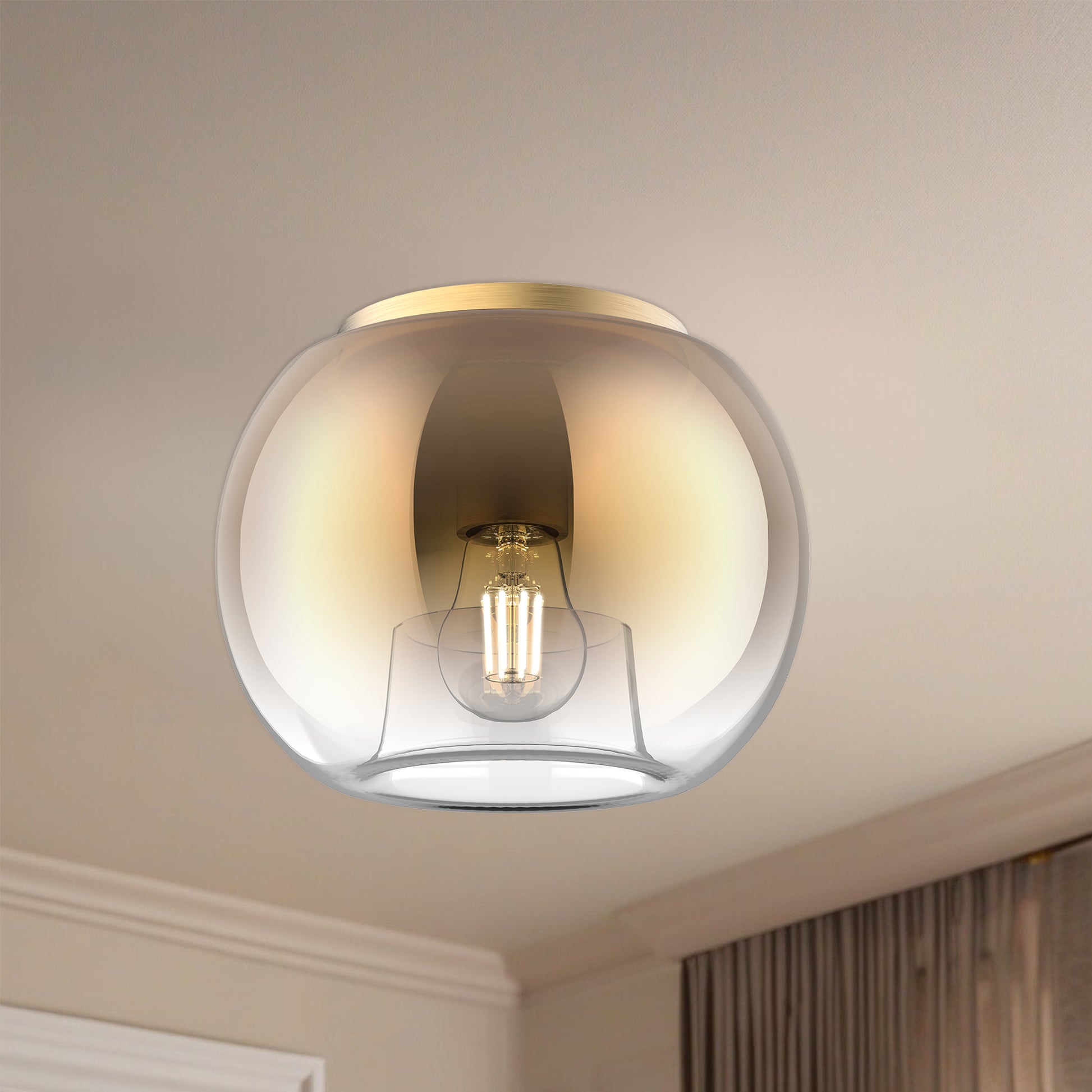 Samar 8-in Flush Mount