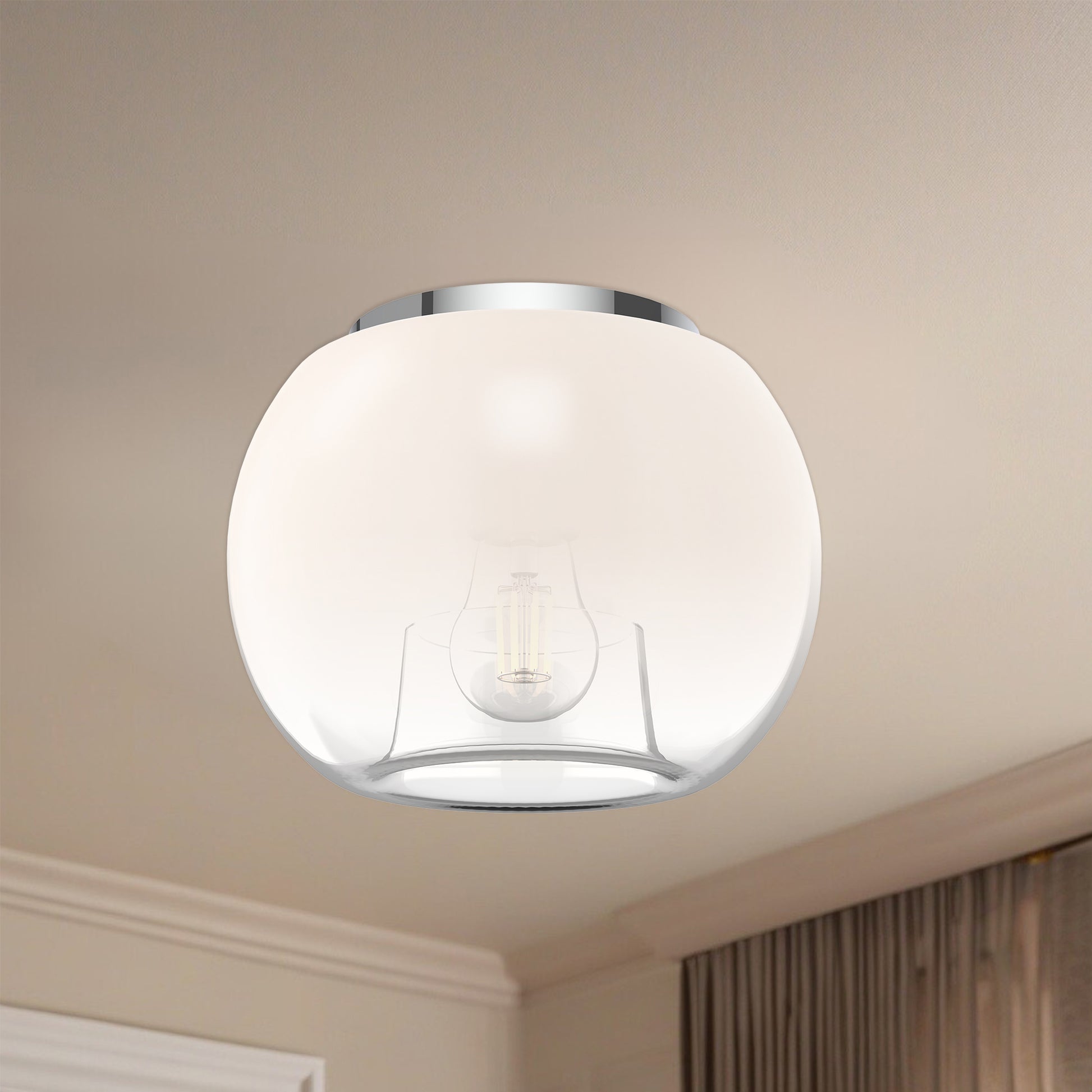 Samar 8-in Flush Mount