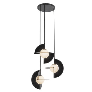 Scorpio 27-in Polished Nickel/Opal Glass LED Chandelier