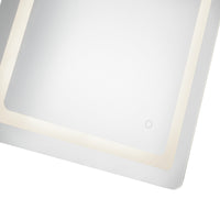 Seneca 24-in Sandblasted Merc Edge LED Vanity Mirror