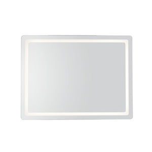 Seneca 48-in Sandblasted Merc Edge LED Vanity Mirror