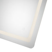 Seneca 48-in Sandblasted Merc Edge LED Vanity Mirror