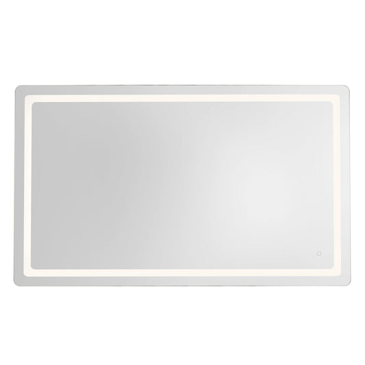 Seneca 32-in Sandblasted Merc Edge LED Vanity Mirror