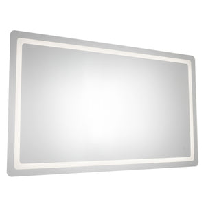 Seneca 32-in Sandblasted Merc Edge LED Vanity Mirror