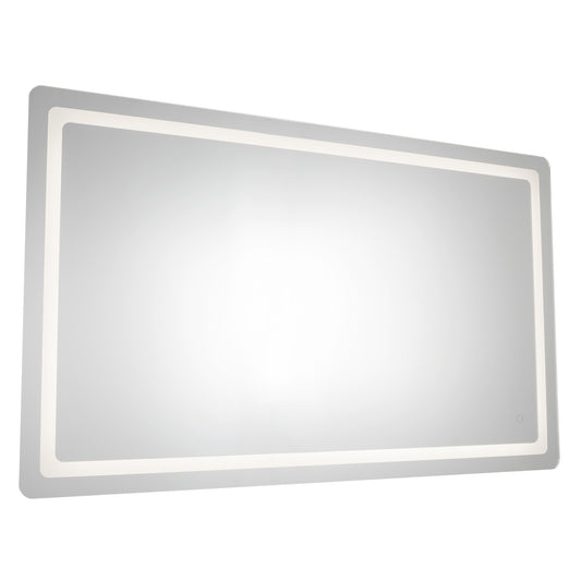 Seneca 32-in Sandblasted Merc Edge LED Vanity Mirror