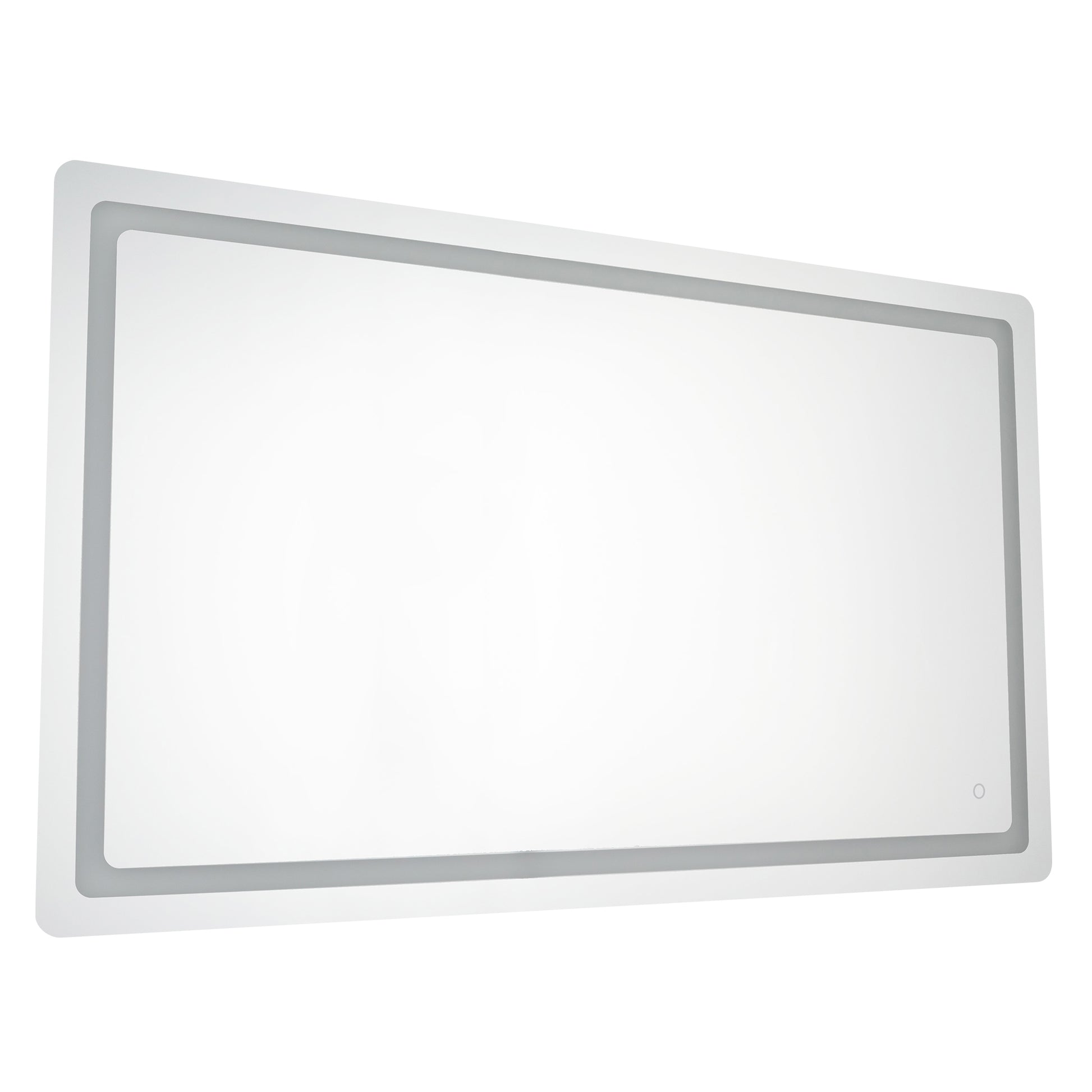 Seneca 32-in Sandblasted Merc Edge LED Vanity Mirror