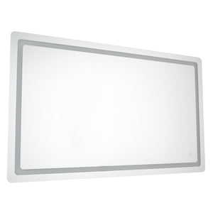 Seneca 32-in Sandblasted Merc Edge LED Vanity Mirror