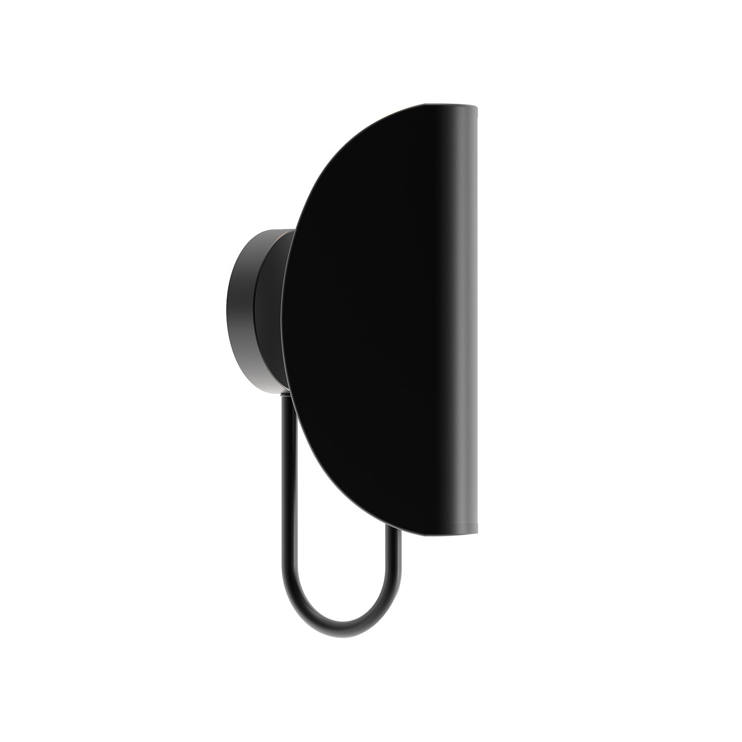 Seno 6-in Matte Black/White Cotton Fabric 1 Light Wall/Vanity