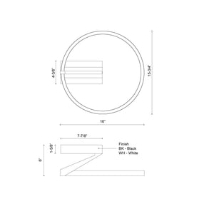 Roda Semi-Flush Mount