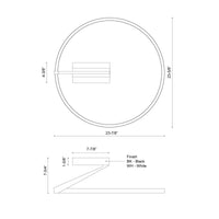Roda Semi-Flush Mount