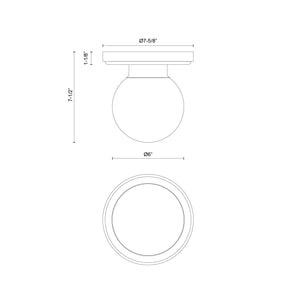 Fiore Semi-Flush Mount