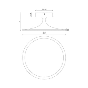 Issa Semi-Flush Mount