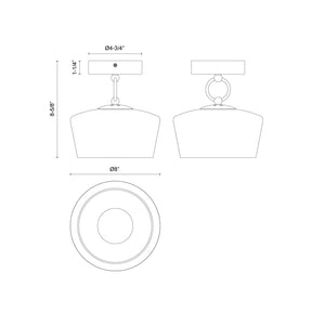 Leota Semi-Flush Mount