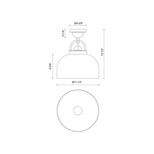 Lancaster Semi-Flush Mount