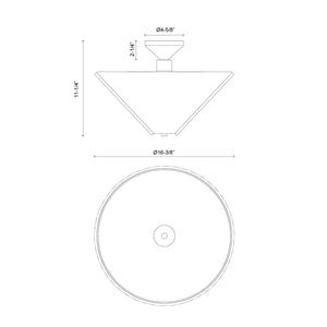 Bridgette 16-in Semi-Flush Mount