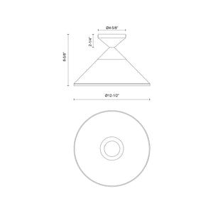 Mauer Semi-Flush Mount