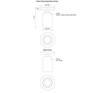 Nola 4-in Semi-Flush