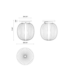 Cherise Semi-Flush Mount