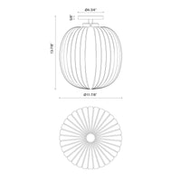 Cherise Semi-Flush Mount