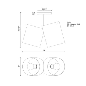 Keiko Semi-Flush Mount