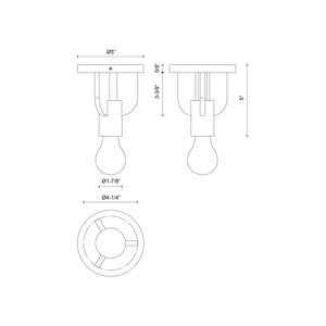 Claire Semi-Flush Mount