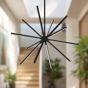 Sirius Minor 32-in Brushed Gold LED Chandeliers