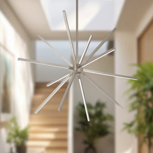 Sirius Minor 32-in Brushed Gold LED Chandeliers