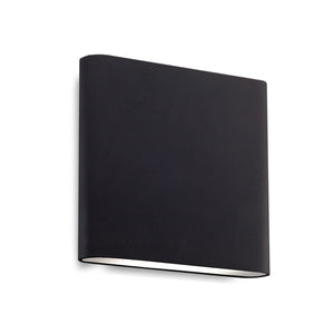 Slate 6-in White LED All terior Wall