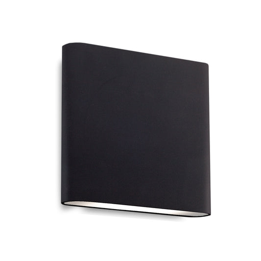 Slate 6-in White LED All terior Wall