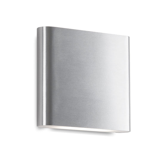 Slate 6-in White LED All terior Wall
