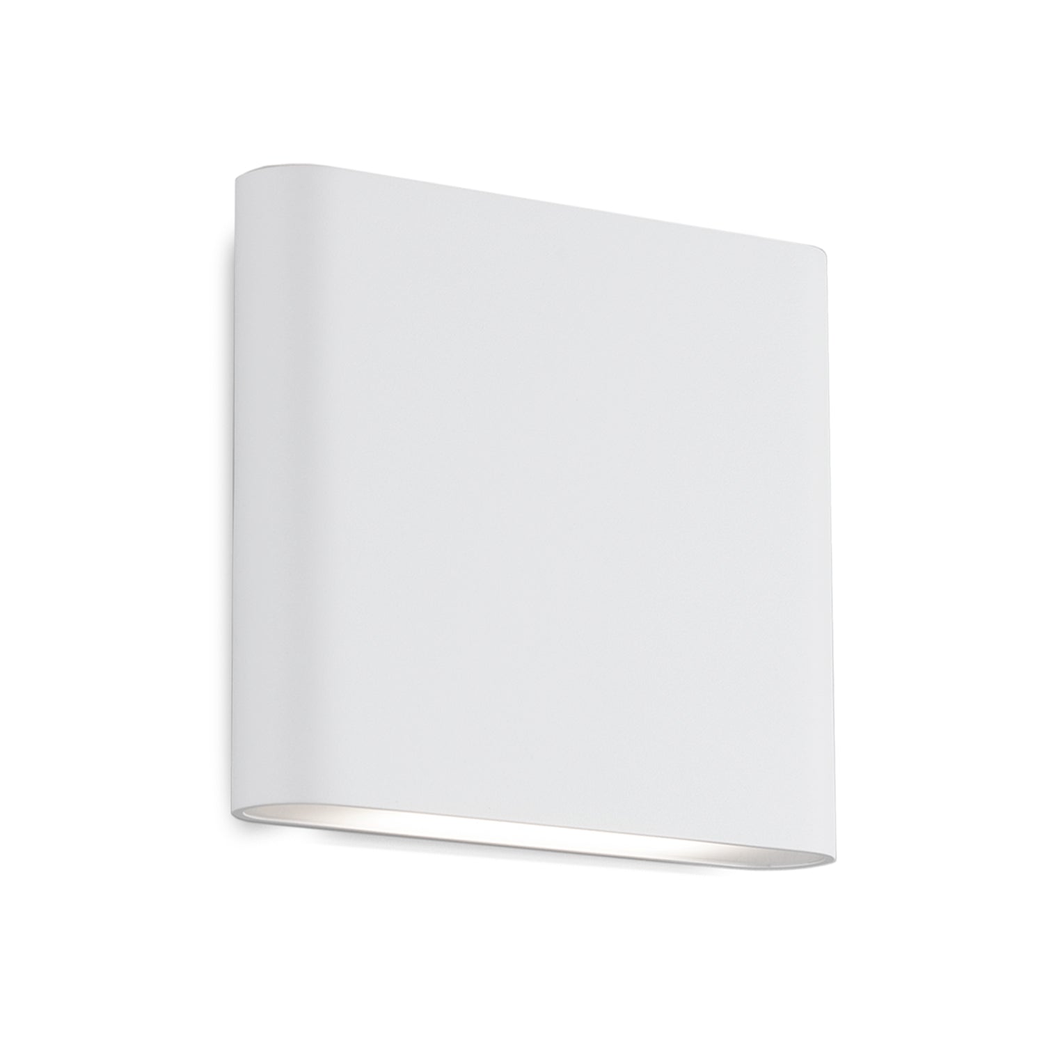 Slate 6-in White LED All terior Wall