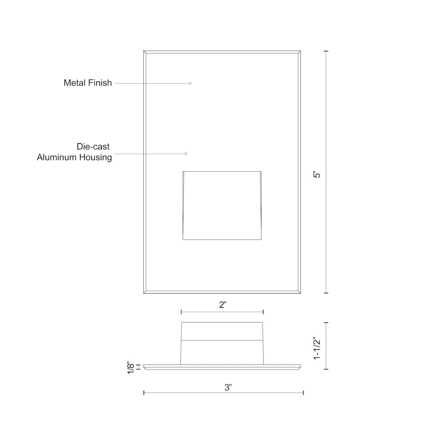 Sonic 5-in Bronze LED Exterior Wall/Step Lights