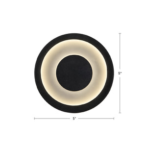 Stephord 5-in LED Exterior Wall Sconce